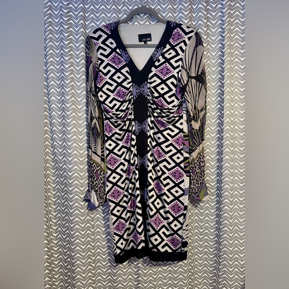 Analili | Geometric Print Dress, size M